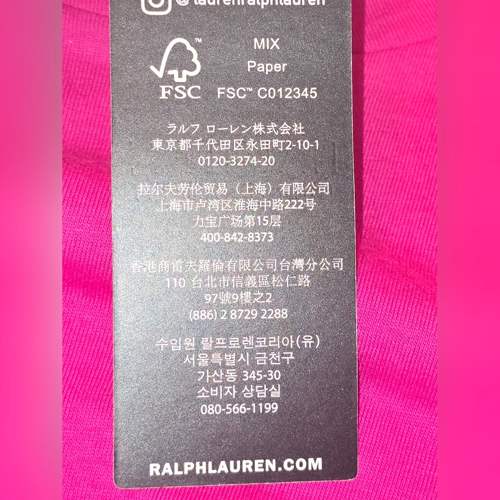 Lauren Ralph Lauren NWT Hot Pink Top Women's Size Medium - Picture 9 of 11